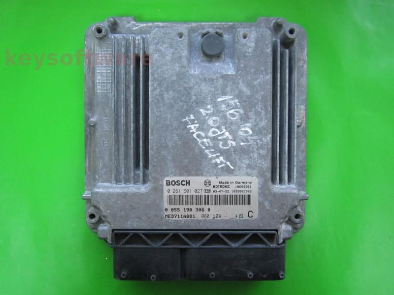 ECU Alfa Romeo 156 2.0 55190306 0261S01027 MED7.1.1