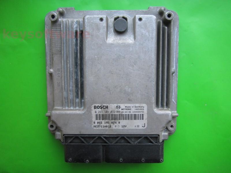 ECU Alfa Romeo GT 2.0 55195024 0261S01032 MED7.1.1