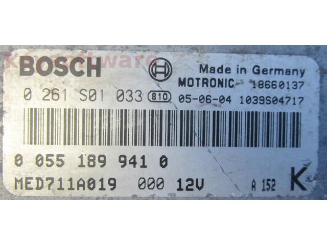 ECU Alfa Romeo GT 2.0 55189941 0261S01033 MED7.1.1 {