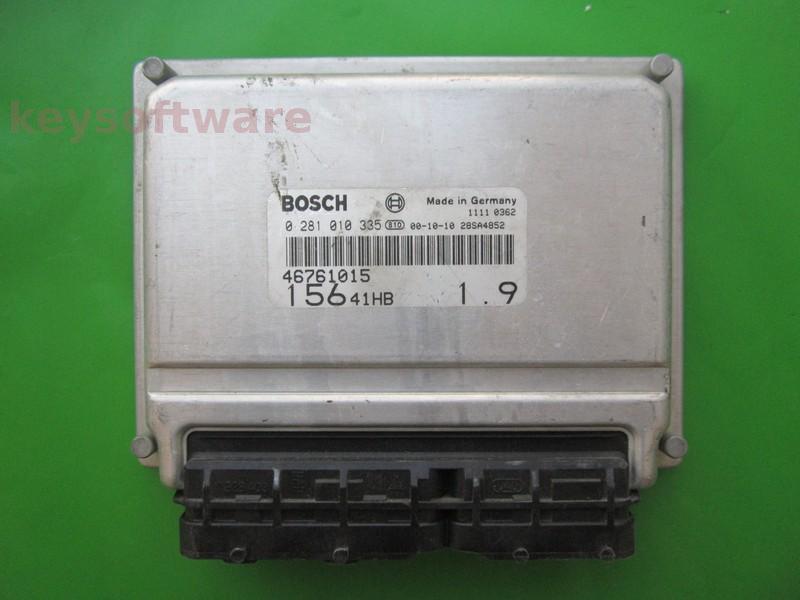 ECU Alfa Romeo 156 1.9JTD 46761015 0281010335 EDC15C7 }