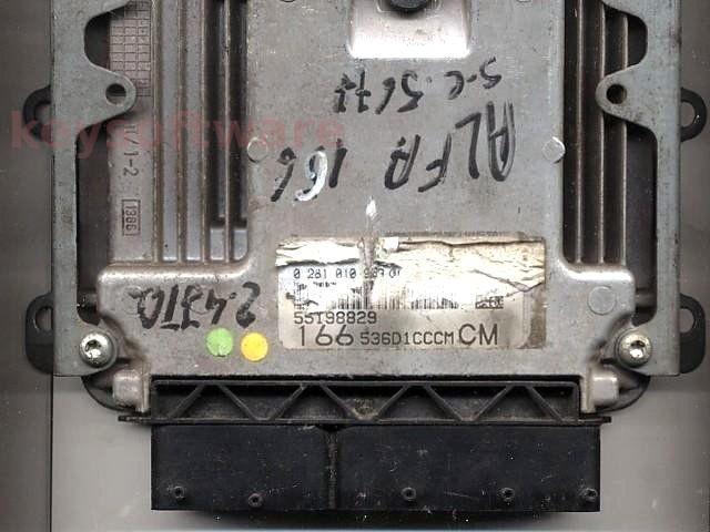 ECU Alfa Romeo 166 2.4JTD 55198829 0281010989 EDC16C8