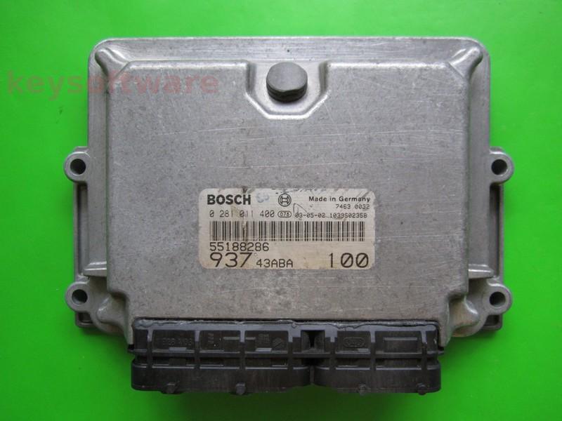 ECU Alfa Romeo 147 1.9JTD 55188286 0281011400 EDC15C7