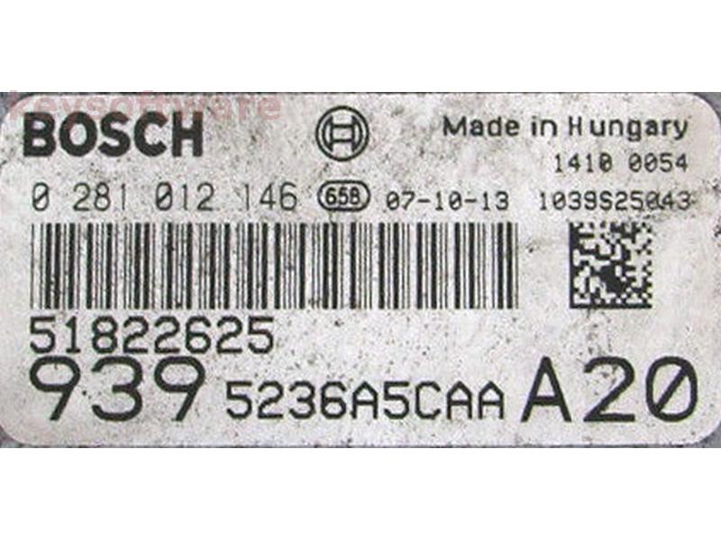 ECU Alfa Romeo 159 2.4JTD 51822625 0281012146 EDC16C39 {