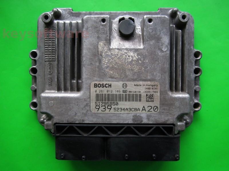 ECU Alfa Romeo 159 2.4JTD 51795850 0281012146 EDC16C39 {