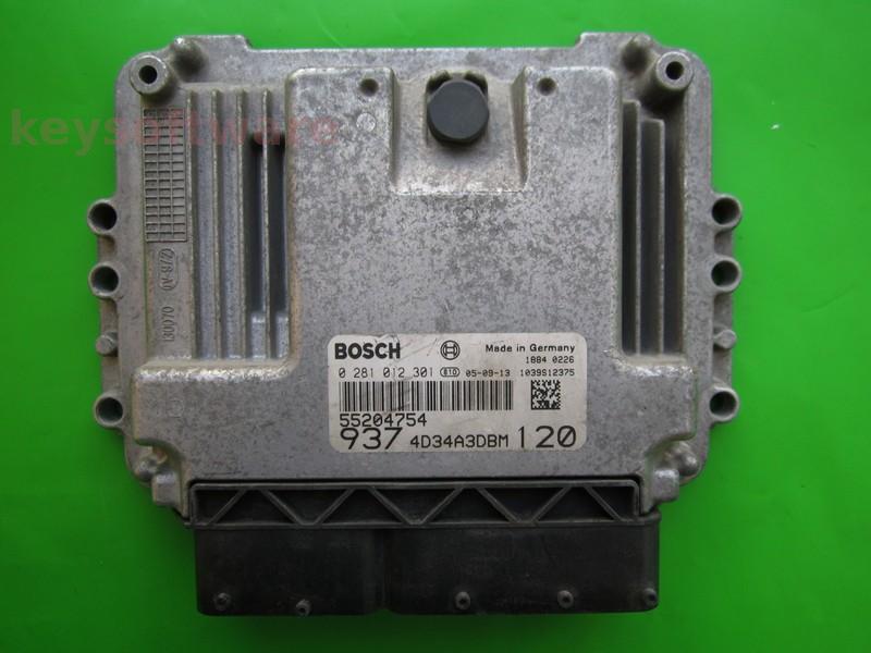 ECU Alfa Romeo 147 1.9JTD 55204754 0281012301 EDC16C39