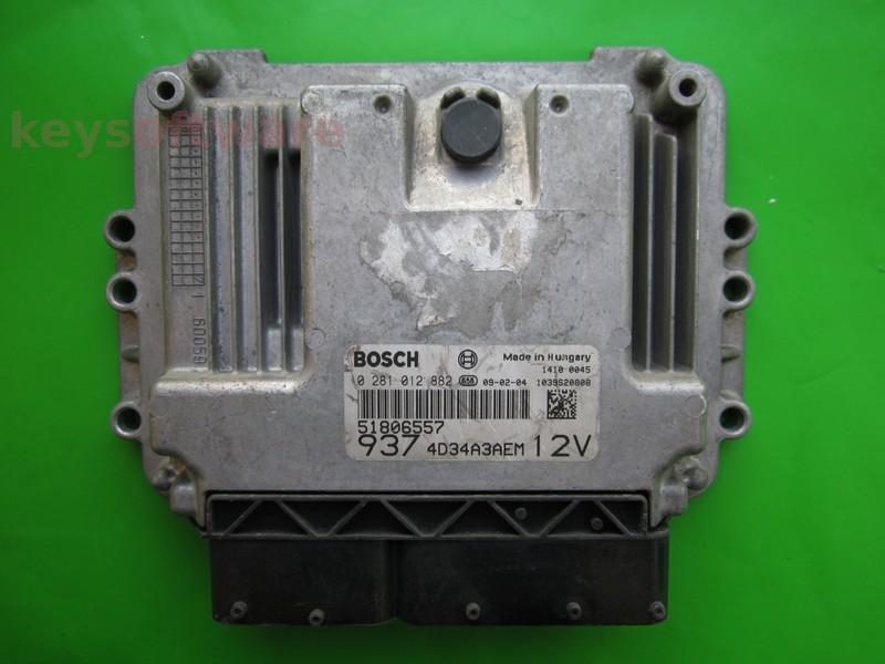 ECU Alfa Romeo 147 1.9JTD 51806557 0281012882 EDC16C39 }