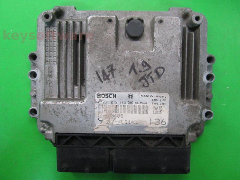 ECU Alfa Romeo 147 1.9JTD 55203409 0281012885 EDC16C39 {