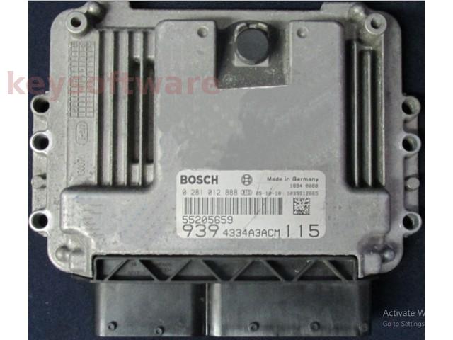 ECU Alfa Romeo 159 1.9JTD 55205659 0281012888 EDC16C39 {