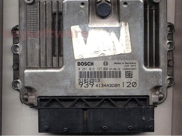 ECU Alfa Romeo 159 1.9JTD 51812913 0281013137 EDC16C39 120CP { +