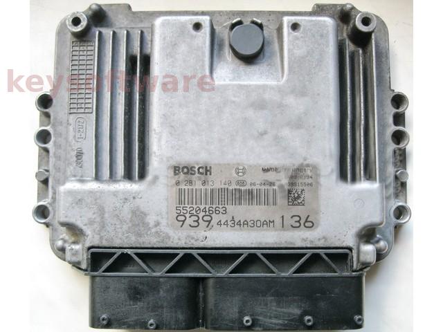 ECU Alfa Romeo 159 1.9JTD 55204663 0281013140 EDC16C39 {