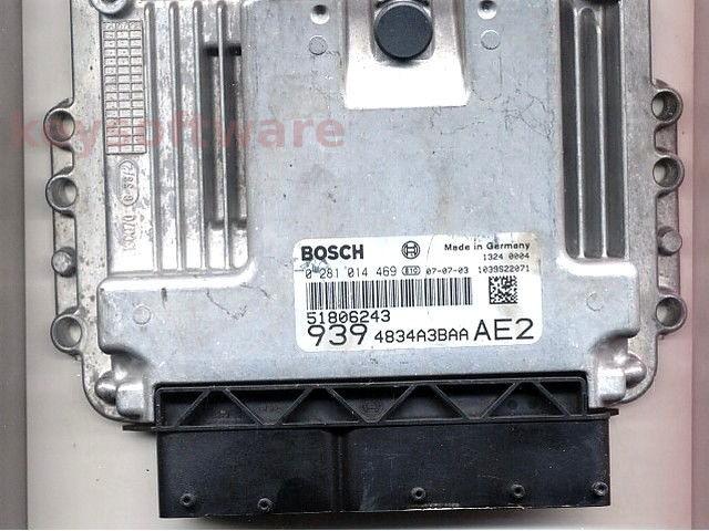 ECU Alfa Romeo 159 1.9JTD 51806243 0281014469 EDC16C39 { +