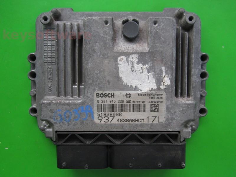 ECU Alfa Romeo 147 1.9JTD 51836096 0281015228 EDC16C39