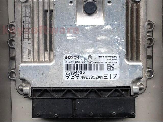 ECU Alfa Romeo 159 2.0JTD 51854435 0281016243 EDC16C39 170CP