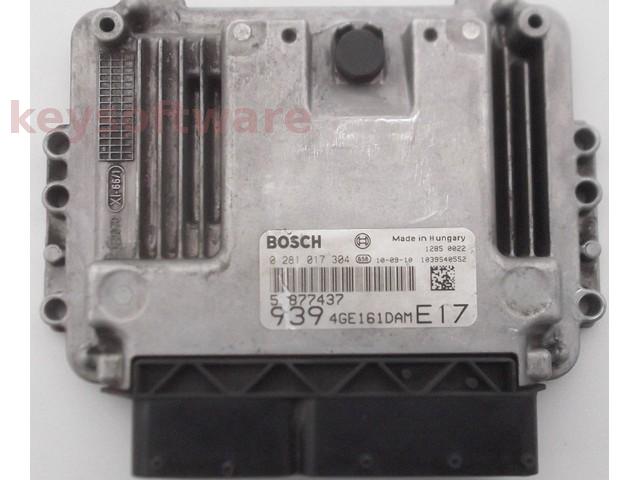 ECU Alfa Romeo 159 2.0JTD 51877437 0281017304 EDC16C39 {