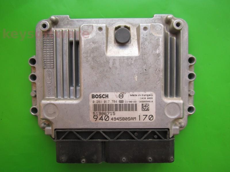 ECU Alfa Romeo Giulietta 2.0JTD 51906715 0281017784 EDC16C39 {