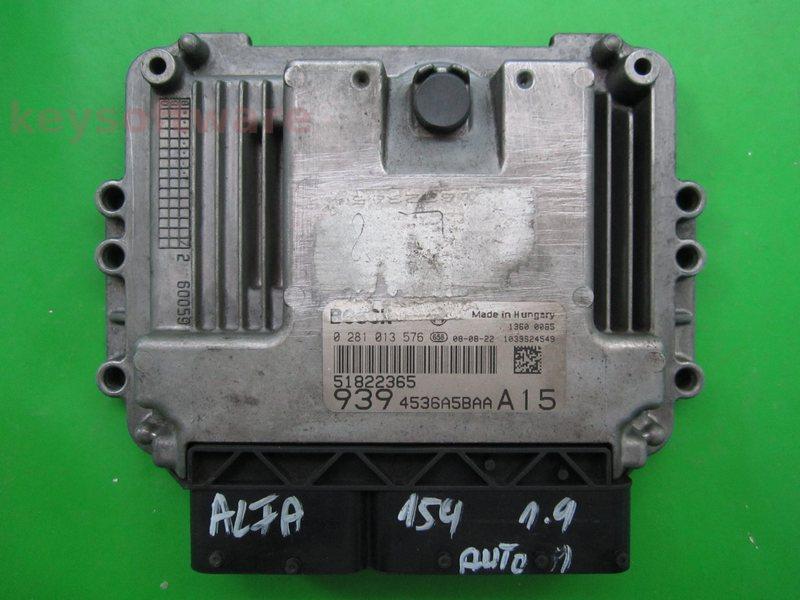 ECU Alfa Romeo 159 1.9JTD 51822365 0281013576 EDC16C39 150CP