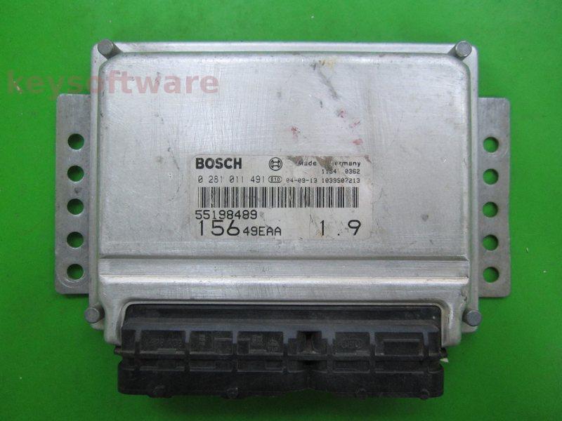 ECU Alfa Romeo 156 1.9JTD 55198489 0281011491 EDC15C7