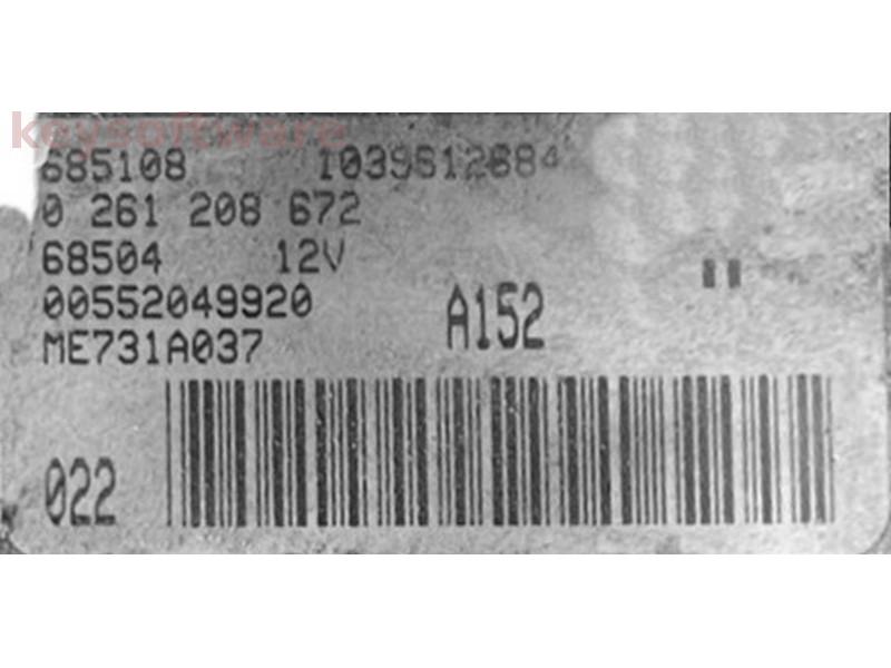 ECU Alfa Romeo 147 3.2 55204992 0261208672 ME7.3.1 {