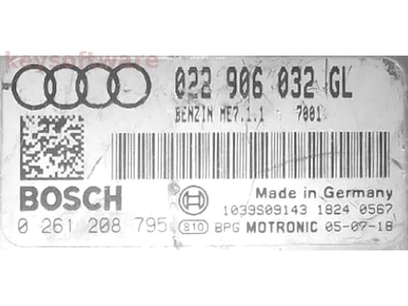 ECU Audi A3 3.2 022906032GL 0261208795 ME7.1.1 {