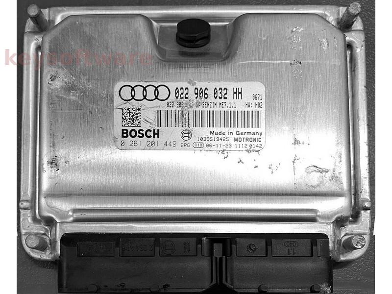 ECU Audi TT 3.2 022906032HH 0261201449 ME7.1.1 BUB{