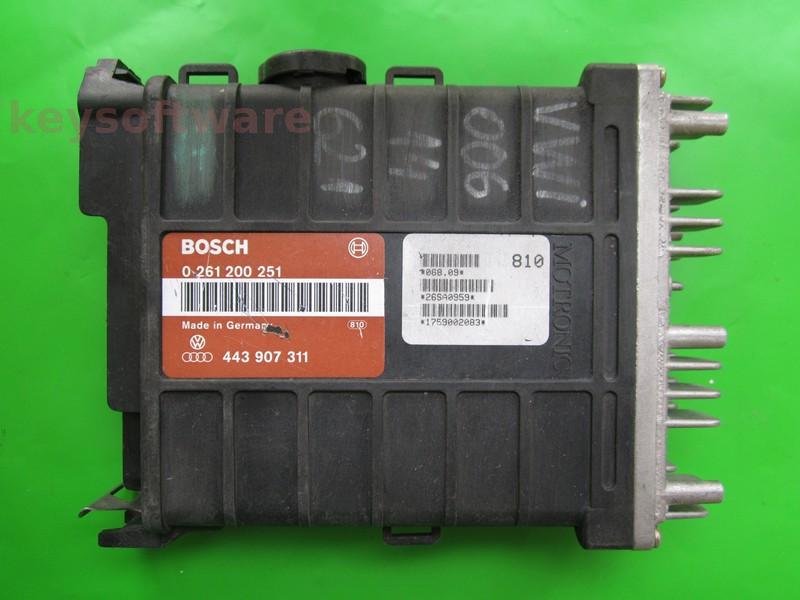 ECU Audi 80 1.8 443907311 0261200251 MA1.2