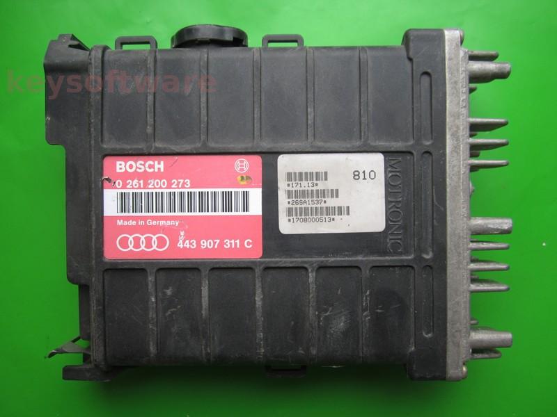 ECU Audi 80 2.0 443907311C 0261200273 MA1.2.1