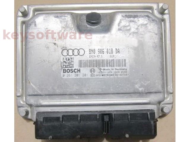 ECU Audi TT 1.8 8N0906018DA 0261201201 ME7.5 BVP {