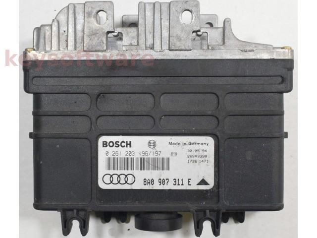 ECU Audi 80 2.0 8A0907311E 0261203196 MA1.2.3 {