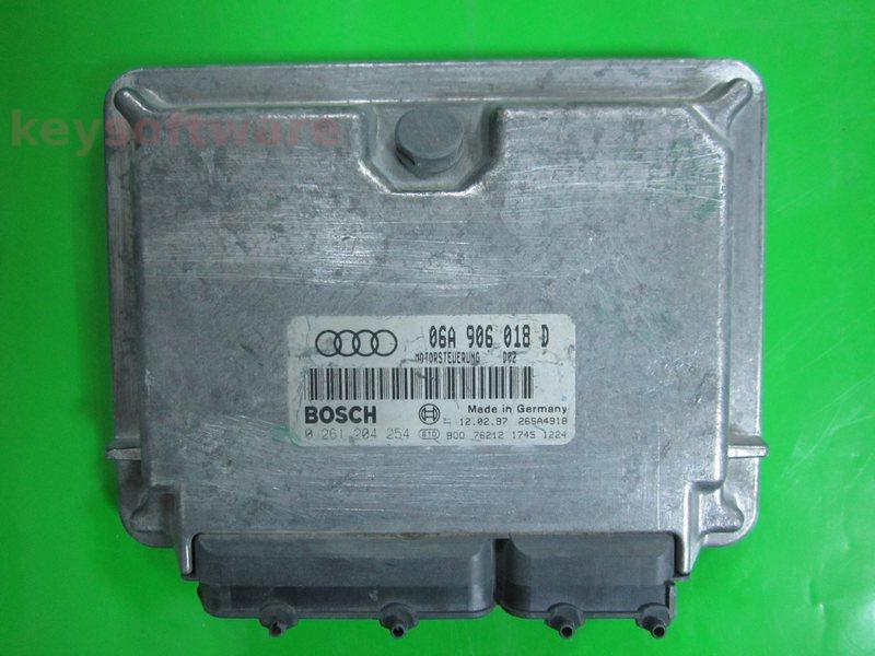 ECU Audi A3 1.8 06A906018D 0261204254 M3.8.2 AGU {