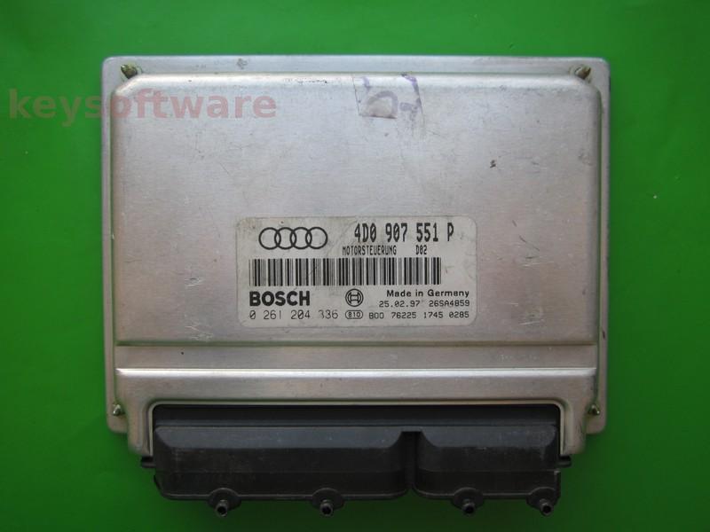 ECU Audi A6 2.8 4D0907551P 0261204336 M3.8.2