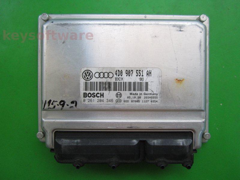 ECU Audi A4 2.8 4D0907551AH 0261204346 M5.9.2 AHA