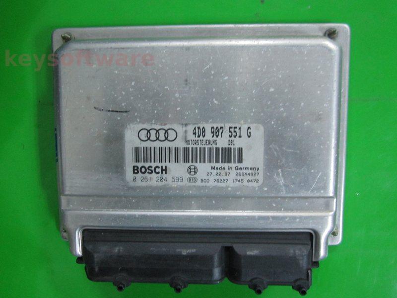 ECU Audi A6 2.8 4D0907551G 0261204599 M3.8.2 ACK