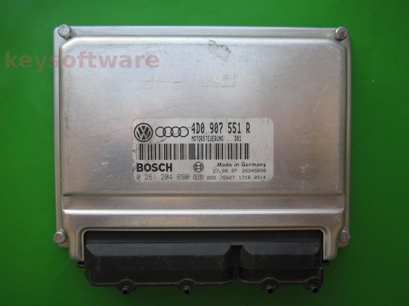 ECU Audi A6 2.8 4D0907551R 0261204690 M3.8.2 ACK