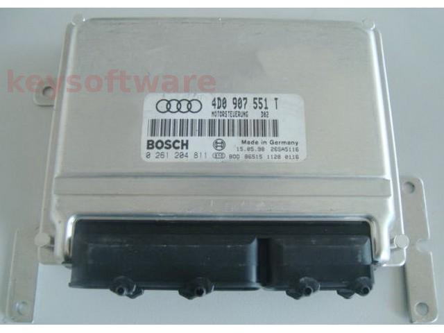 ECU Audi A8 2.8 4D0907551T 0261204811 M3.8.2 ALG{