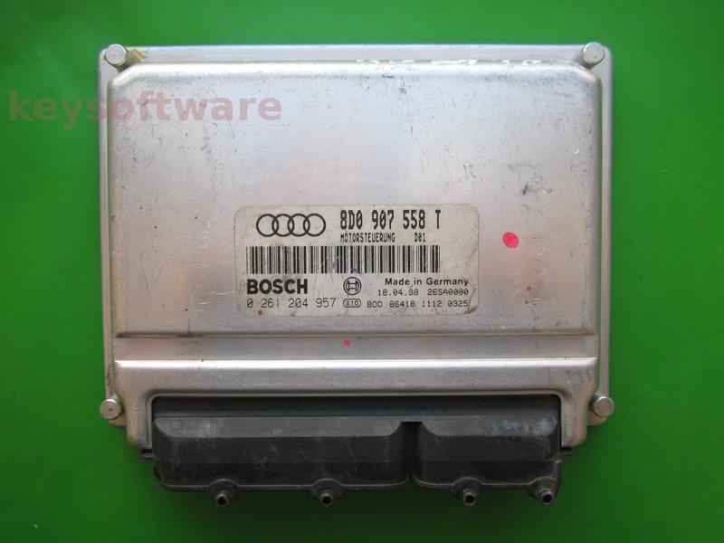 ECU Audi A4 1.8 8D0907558T 0261204957 M3.8.4 ADR