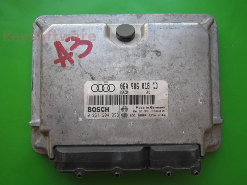 ECU Audi A3 1.8 06A906018CD 0261204993 M3.8.5 AGN
