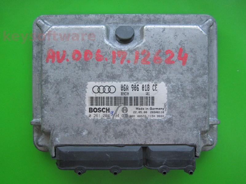 ECU Audi A3 1.8 06A906018CE 0261204994 M3.8.5 AGN