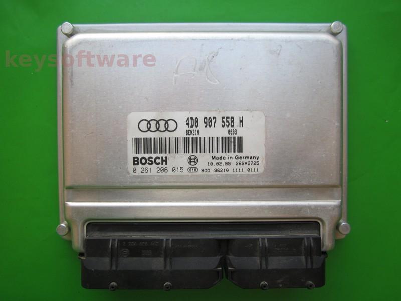 ECU Audi A8 4.2 4D0907558H 0261206015 ME7.1 AQF