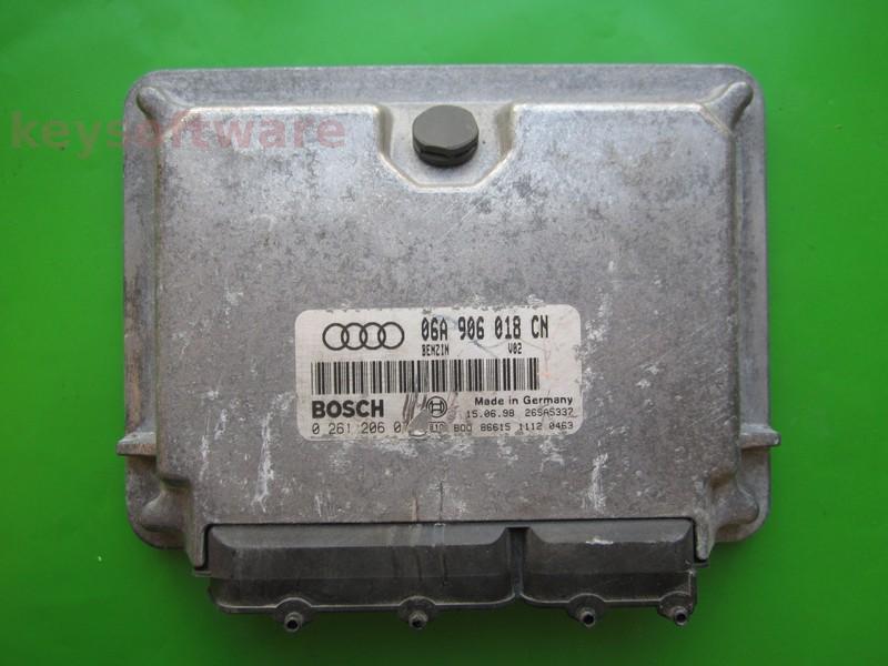 ECU Audi A3 1.8 06A906018CN 0261206078 M3.8.5 AGN