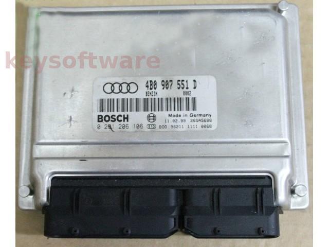 ECU Audi A6 2.7 4B0907551D 0261206106 ME7.1 AJK{