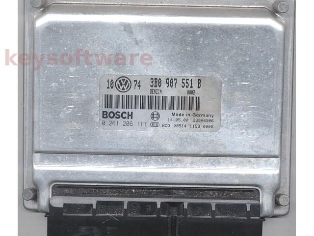 ECU Audi A4 2.8 3B0907551B 0261206111 ME7.1 AMX {