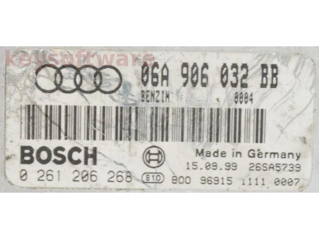 ECU Audi A3 1.8 06A906032BB 0261206268 ME7.5 AJQ {