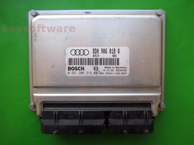 ECU Audi A4 1.8 8D0906018Q 0261206318 ME7.5 APT