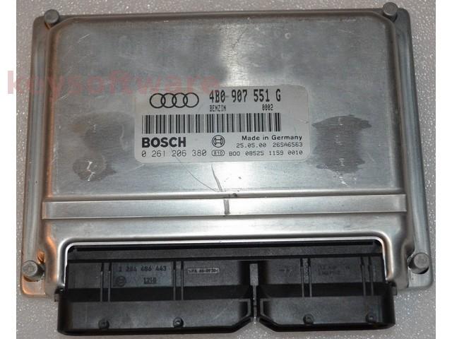 ECU Audi A6 2.7 4B0907551G 0261206380 ME7.1 AJK{