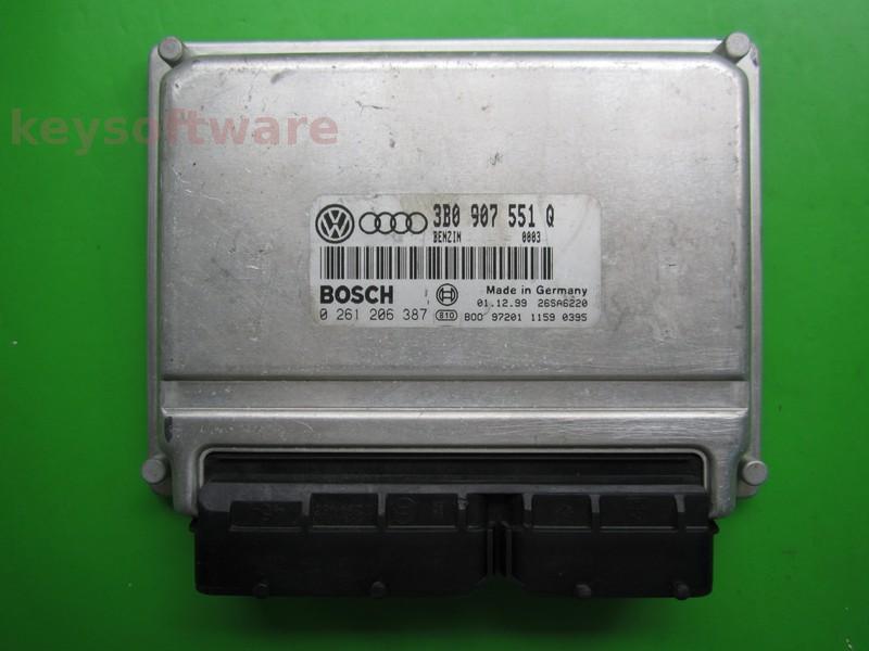ECU Audi A6 2.8 3B0907551Q 0261206387 ME7.1 AQD