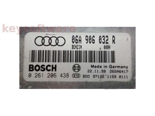 ECU Audi A3 1.8 06A906032R 0261206438 ME7.5 AUQ {