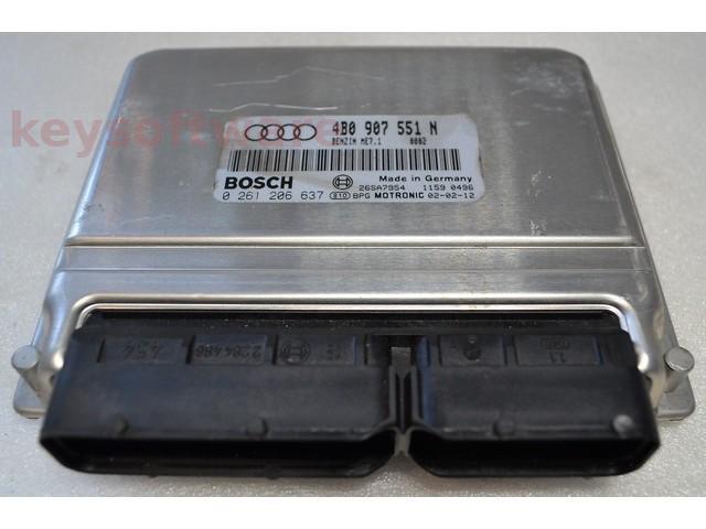ECU Audi A6 2.7 4B0907551N 0261206637 ME7.1 {