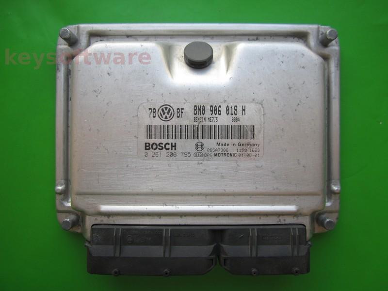 ECU Audi TT 1.8 8N0906018H 0261206795 ME7.5 BAM