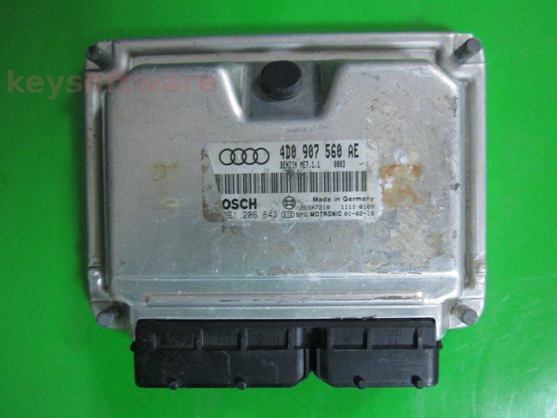 ECU Audi A6 4.2 4D0907560AE 0261206843 ME7.1.1