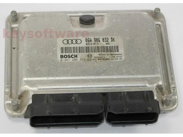 ECU Audi A3 1.8 06A906032DK 0261206863 ME7.5 AUM {